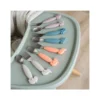 Set 2 Posate Anti-Scivolo - Forchetta e Cucchiaio - Sand - Silicone Alimentare e Acciaio inossidabile