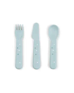 Set Posate - Happy Dots Blu - 100% PP Alimentare