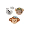 Set 3 Puzzle Adesivi Animali - Scimmia Orso Koala - 3+ Anni