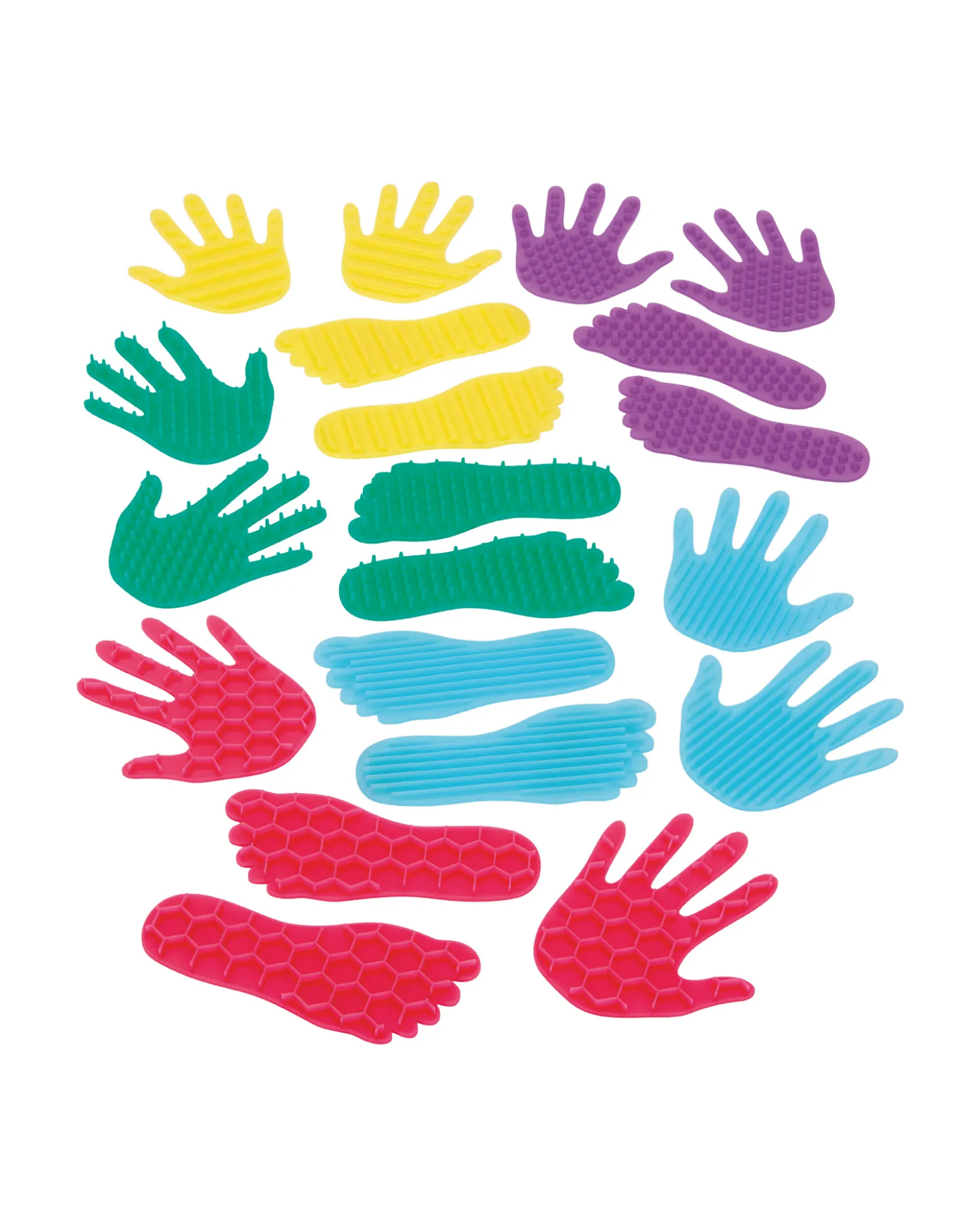 Set Silishapes Mani e Piedi - Silicone Alimentare - Differenti Superfici Tattili - +3 Anni