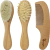 Set 3 Spazzole Bambino in Legno - Setole Morbide