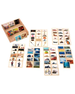 Set Tessere in Legno di Pioppo FSC - 90 Pezzi - con Scatola - 6 x 6 cm - +3 Anni