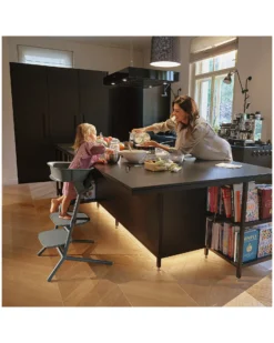 Set Torre di Apprendimento per Sedia Evolutiva LEMO - Suede Grey - Include Tappetini Antiscivolo