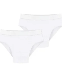 Slip - Pacco da 2 - Bianco - 100% Cotone Bio