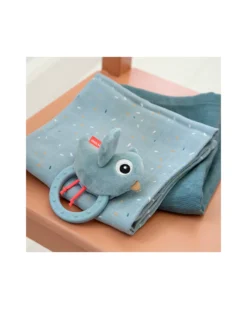 Sonaglio Sensoriale con Massaggiagengive - 11 x 9,5 x 3,5 cm - Birdee - Azzurro - 0+