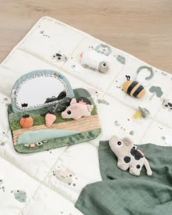 Tappeto Gioco Imbottito - Tiny Farm - Sabbia - 80x100 cm