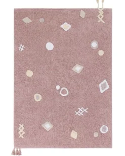 Tappeto Lavabile Noah, Rosa Vintage - Cotone Naturale (140x200 cm)