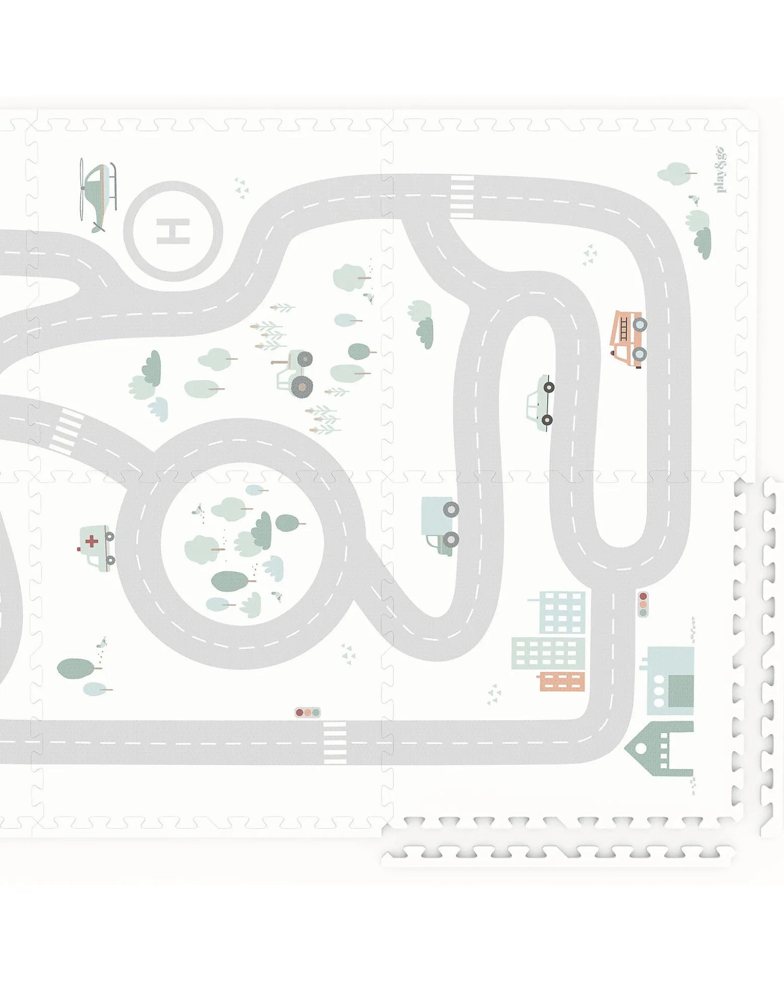 Tappeto Puzzle - Road - 120x180 cm - 100% EVA Foam