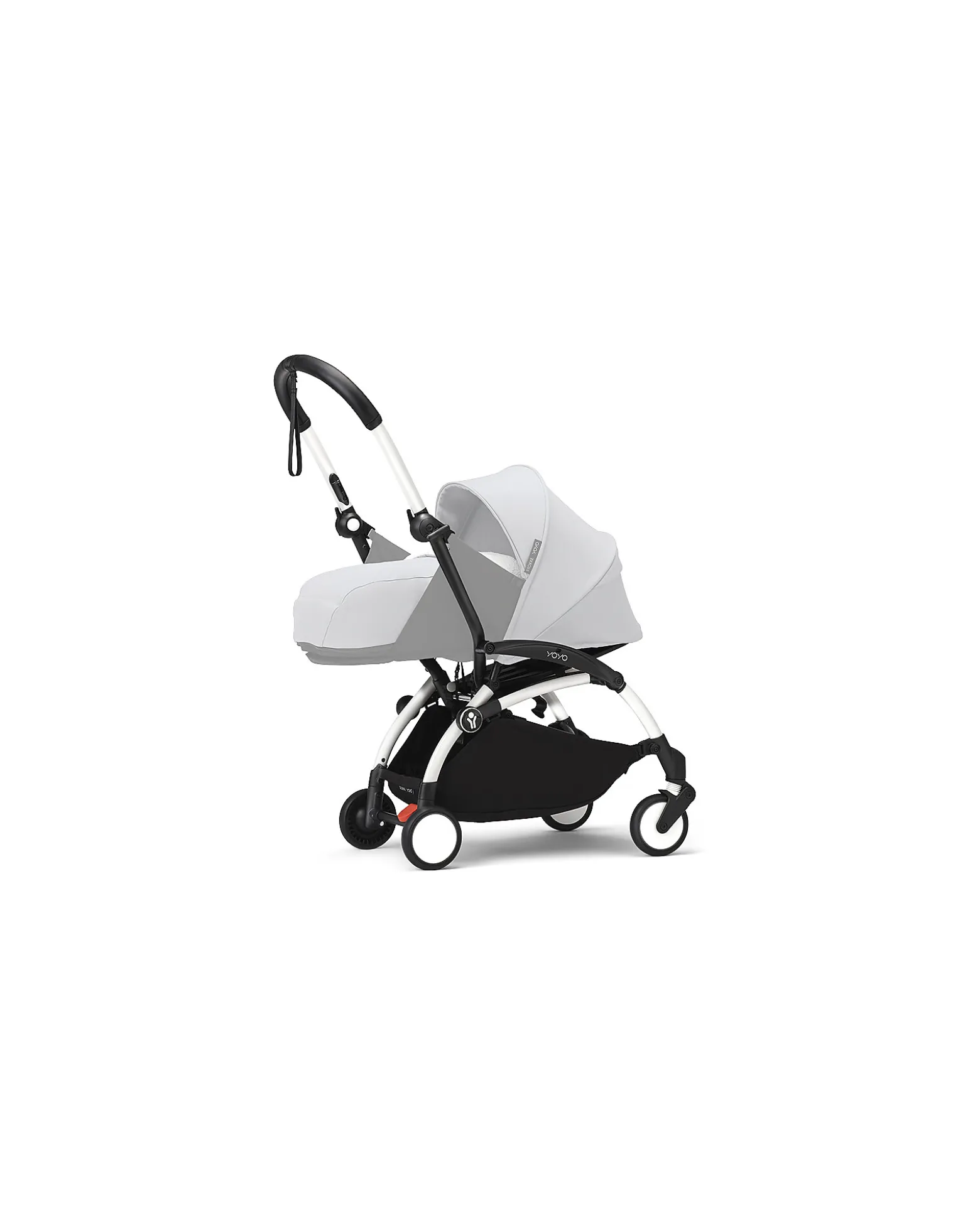 Telaio Passeggino YOYO3 - Bianco - Comprende ampio Cestino e Cinghia per il Trasporto!