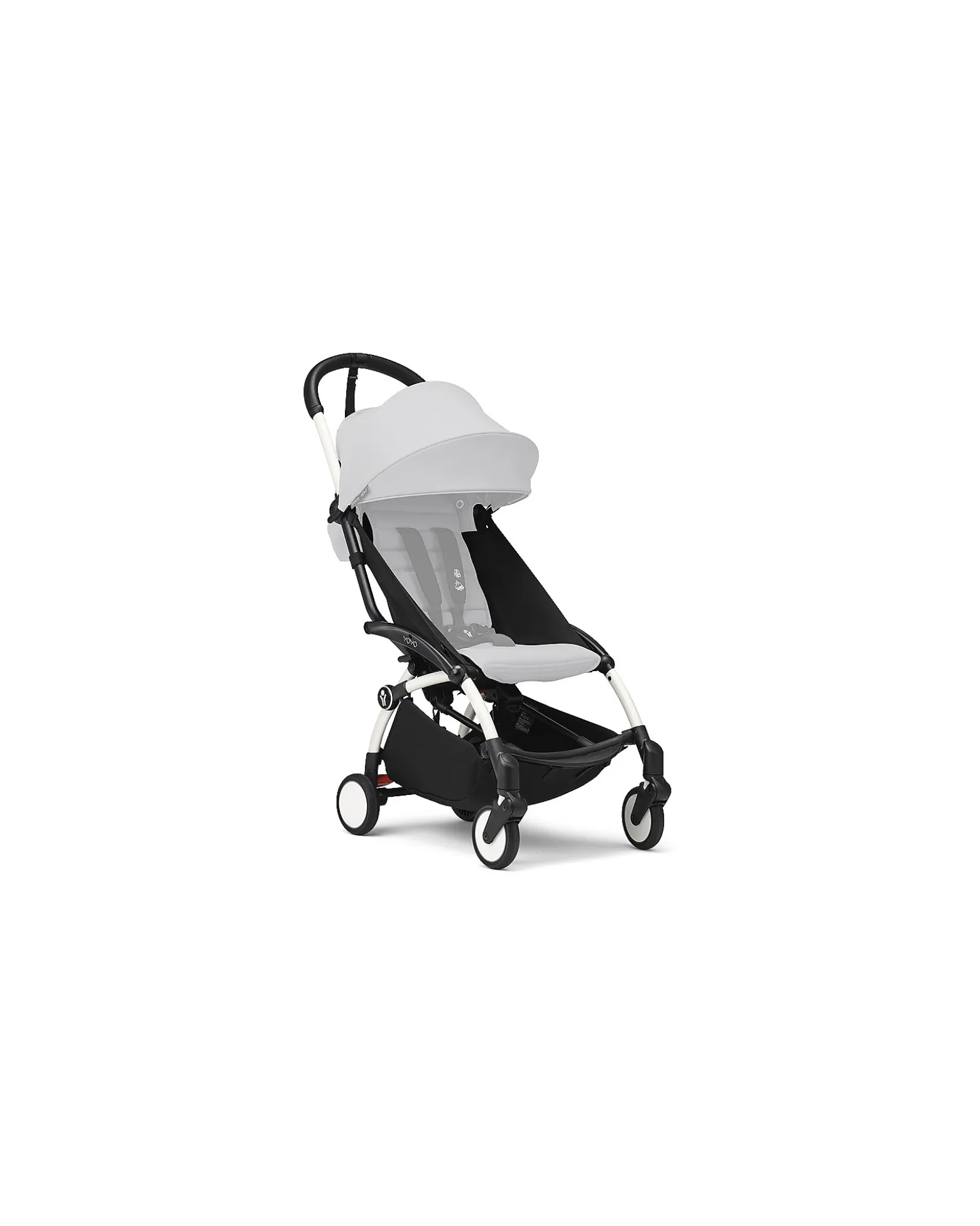 Telaio Passeggino YOYO3 - Bianco - Comprende ampio Cestino e Cinghia per il Trasporto!