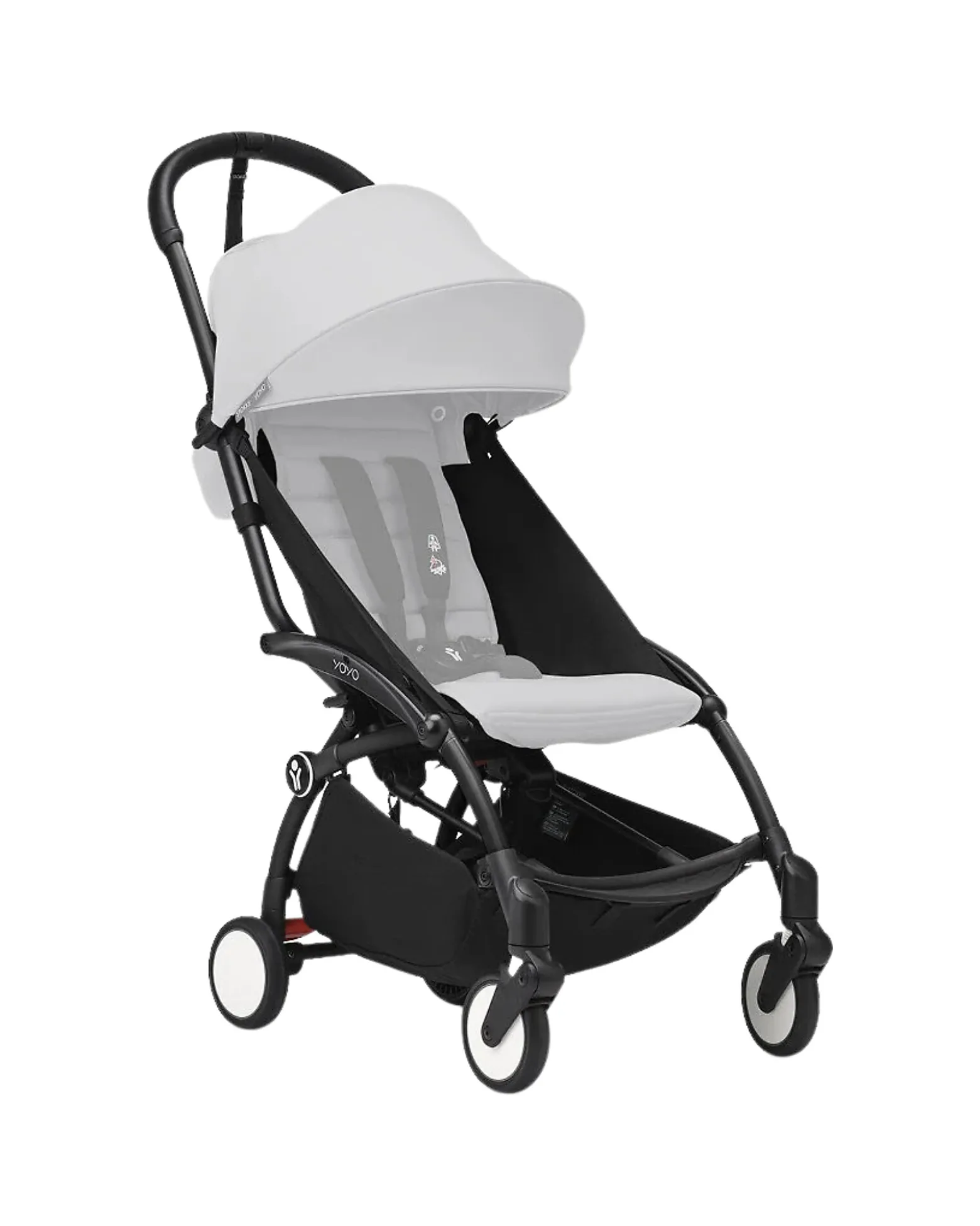 Telaio Passeggino YOYO3 - Nero - Comprende ampio Cestino e Cinghia per il Trasporto!