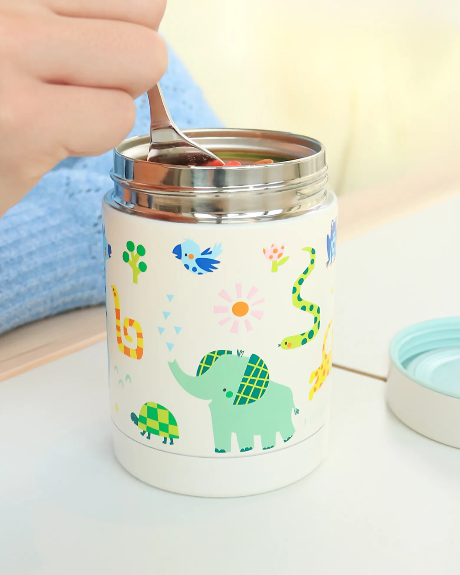 Thermos Porta Cibo in Acciaio Inossidabile - 300 ml - Giungla