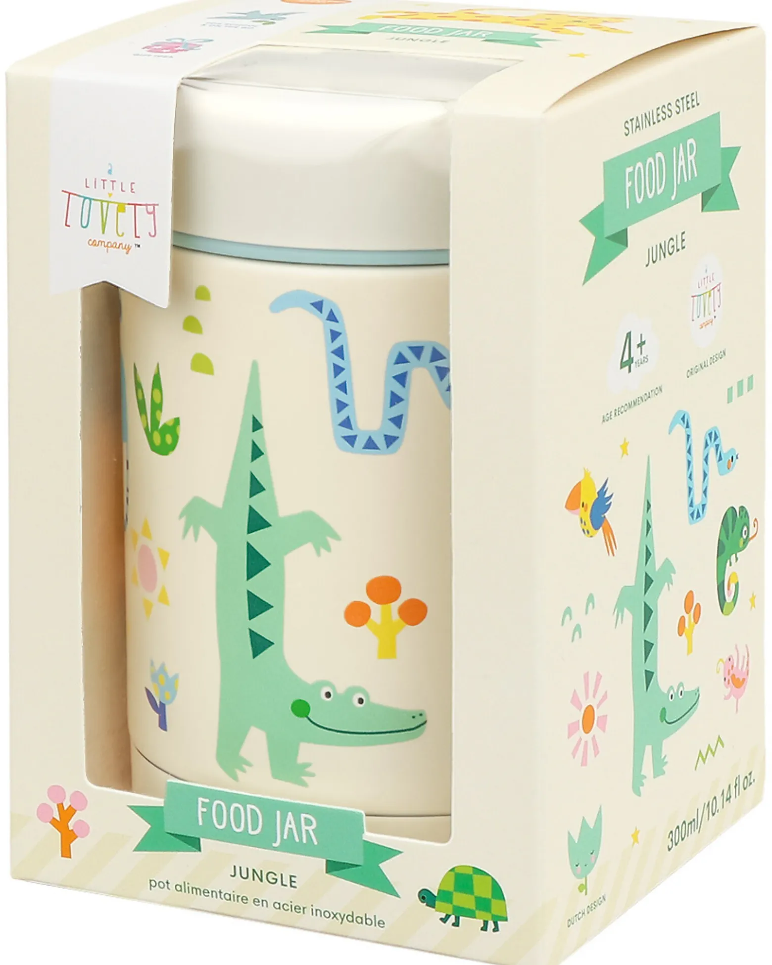 Thermos Porta Cibo in Acciaio Inossidabile - 300 ml - Giungla