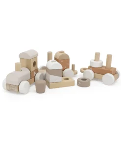Trenino Giocattolo in Legno FSC - Beige - 18+ m