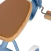 Triciclo Legno ed Ecopelle con Cestino - Blu - Dai 3 anni
