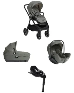 Trio Finiti - Passeggino + Navicella Calmi R129 + Ovetto I-Level Pro + Base Encore - Evergreen