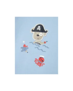 T-Shirt - Chambray Blue - Capitan Uncino - Cotone Bio
