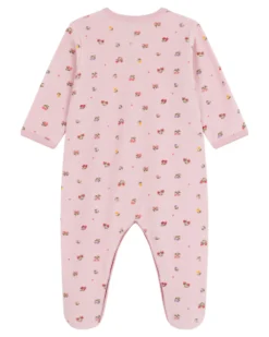 Tutina Intera in Ciniglia - Rosa - Fiori - Morbidezza Estrema!