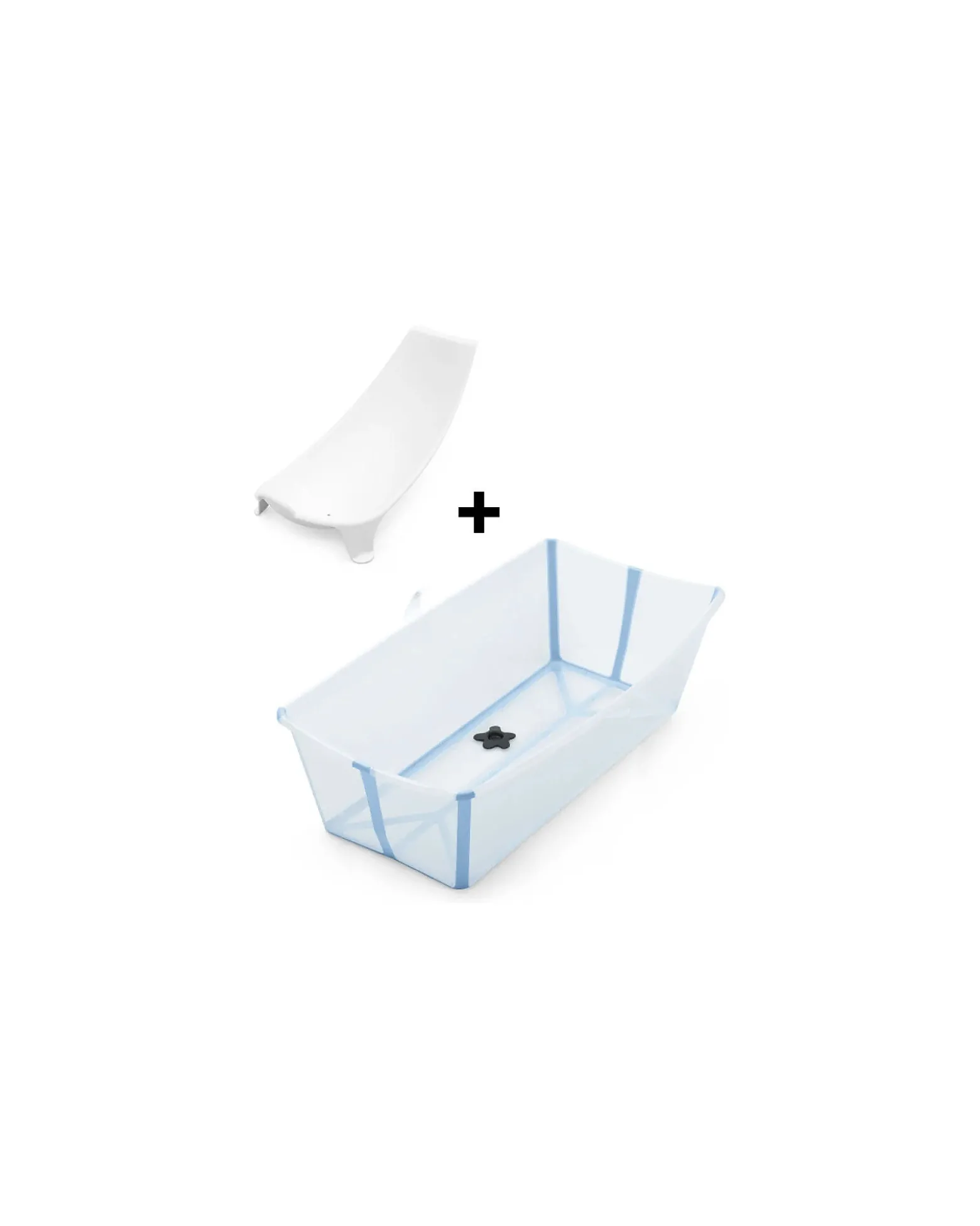Vaschetta da Bagno Flexi Bath XL - con Supporto per Neonati - Ocean Blue