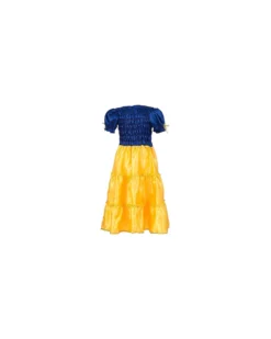 Vestito Selina - Blu Rosso Giallo - Trasformati in una Principessa delle Fiabe!