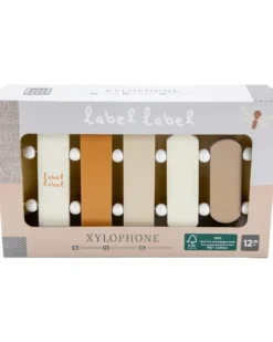 Xilofono Giocattolo in Legno FSC - Nocciola - 12+ m