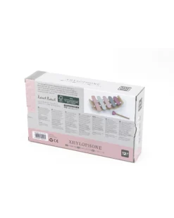 Xilofono Giocattolo in Legno FSC - Rosa - 12+ m