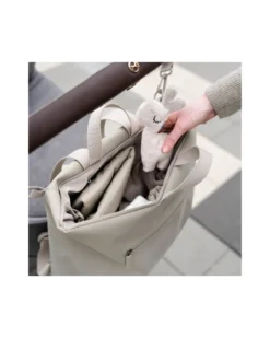 Zaino Cambio con Fasciatoio Ripiegabile e Ganci Passeggino - Sabbia - Fatto con bottiglie di plastica riciclata!